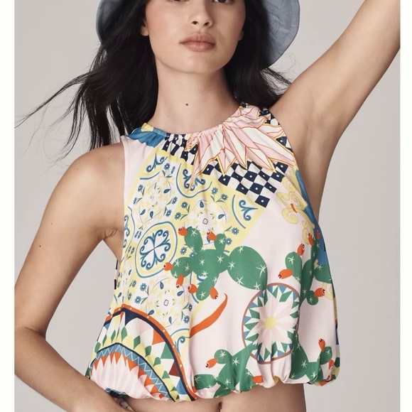 Anthropologie Tops - NWT Anthropologie Maeve Bubble Hem Tank - Size Large